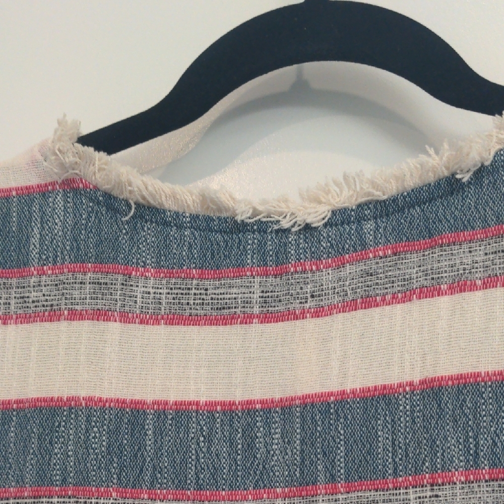 HOLDING HORSES Striped Mini Dress with Fringe - Picture 8 of 12